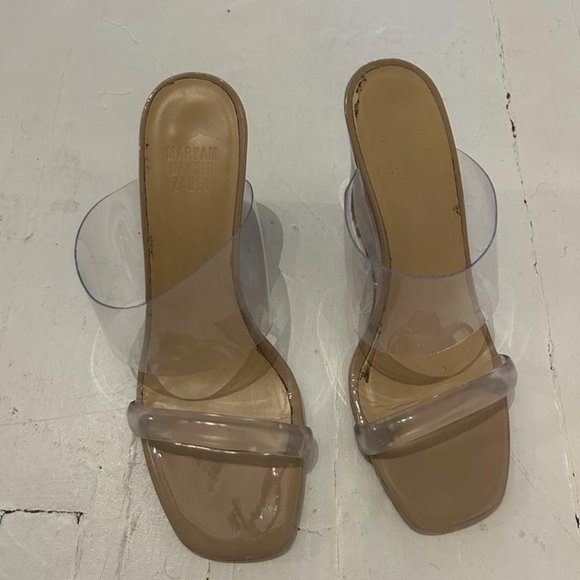 MARYAM NASSIR ZADEH Beige Olympia Heeled Sandals Size 38 - Picture 6 of 6